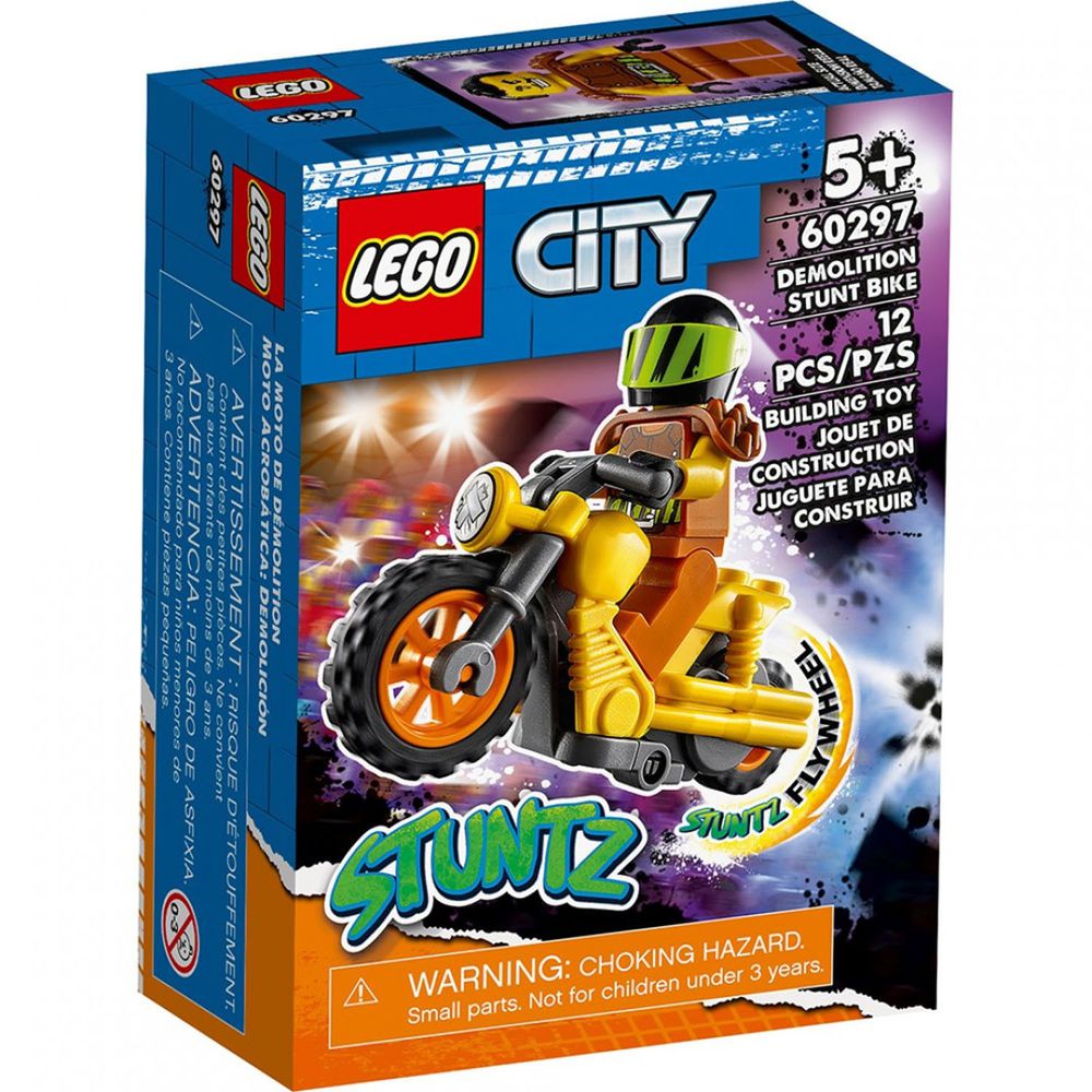 樂高 LEGO - 樂高積木 LEGO《LT60297》City 城市系列 -衝撞特技摩托車-12pcs