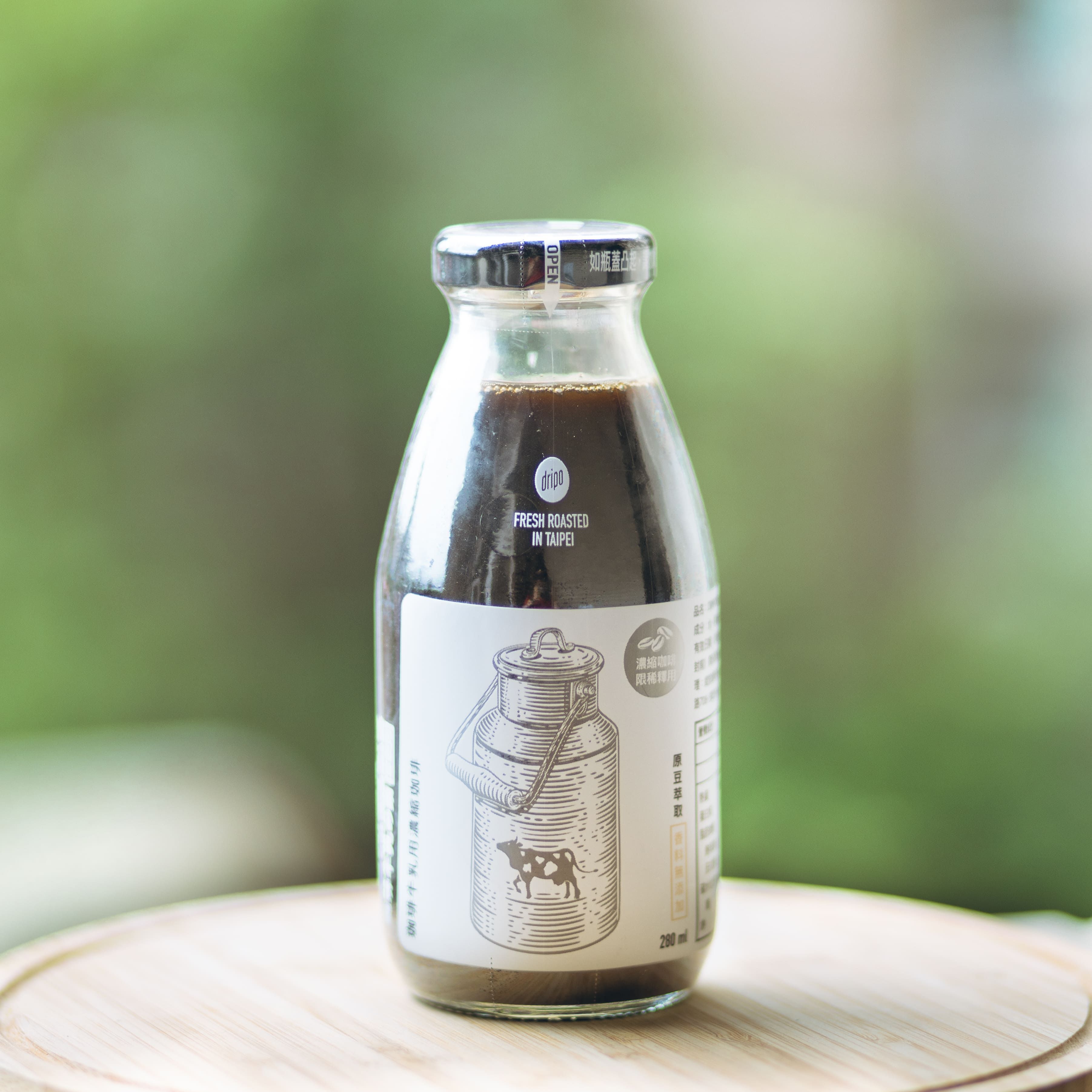 Dripoドリポ - Dripoドリポ-復古咖啡牛奶玻璃瓶-300ml