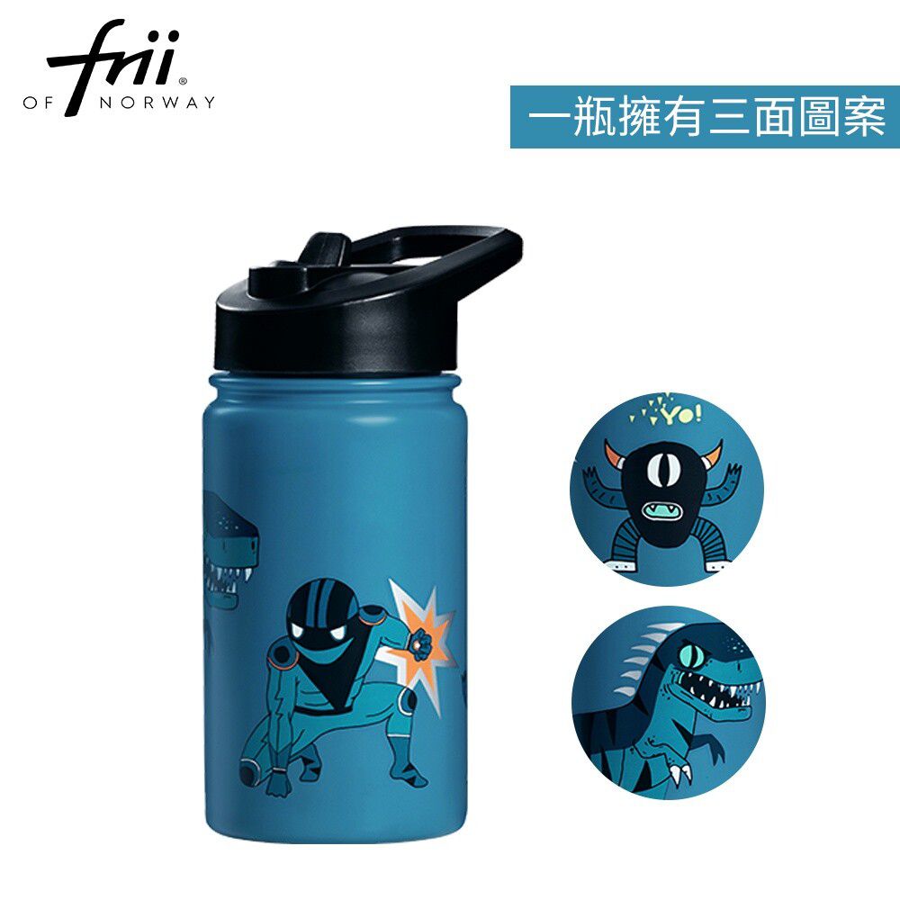 挪威Frii - 304不鏽鋼水壺｜保溫／保冷功能｜400ML｜勇敢藍綠Petrol