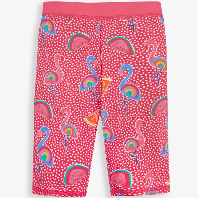 英國 JoJo Maman BeBe - 嬰幼兒/兒童兩件式防曬泳裝-繽紛紅鶴