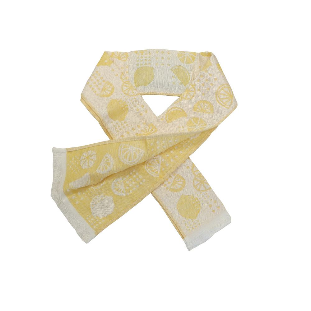 日本涼感雜貨 - 日本製 Eco de COOL 接觸冷感毛巾(附保冷劑)-檸檬-黃 (90x8cm)