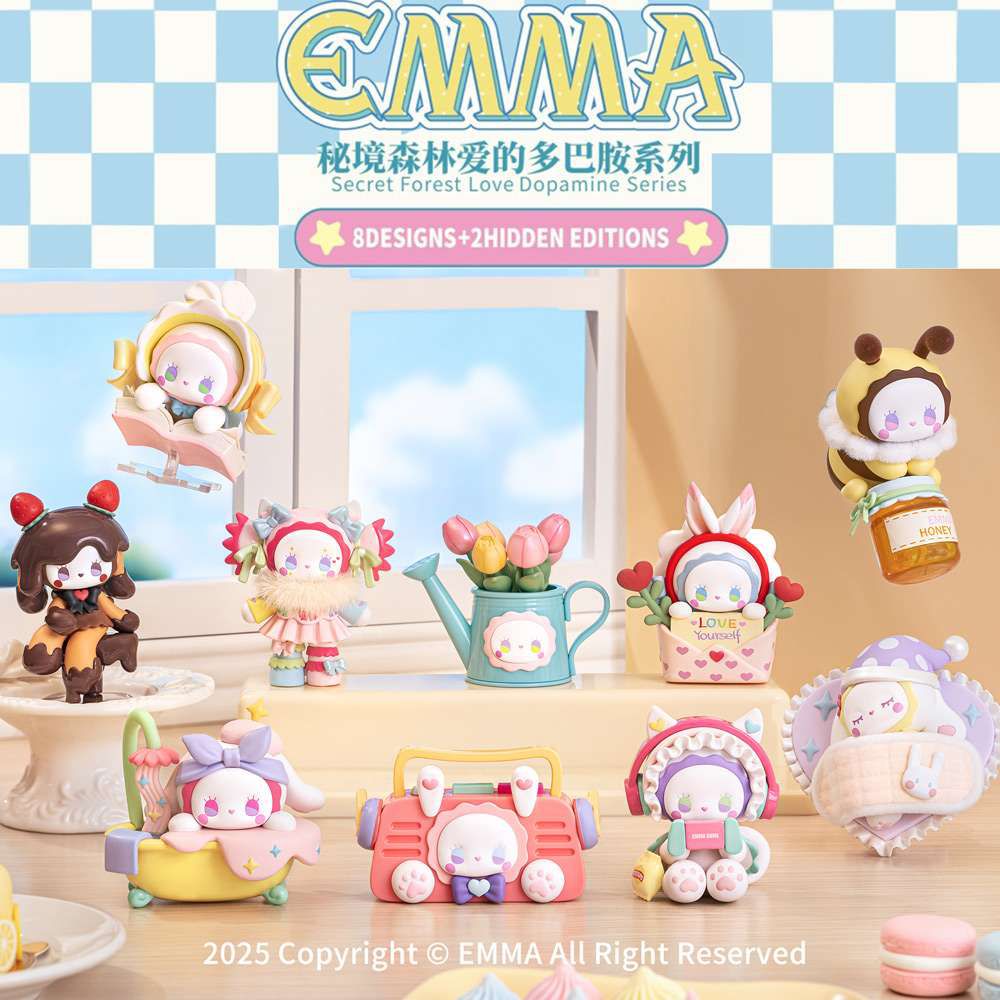 摩達客-Emma秘境森林系列 愛的多巴胺 盒玩 盲盒 盲抽 公仔 玩偶 手辦模型