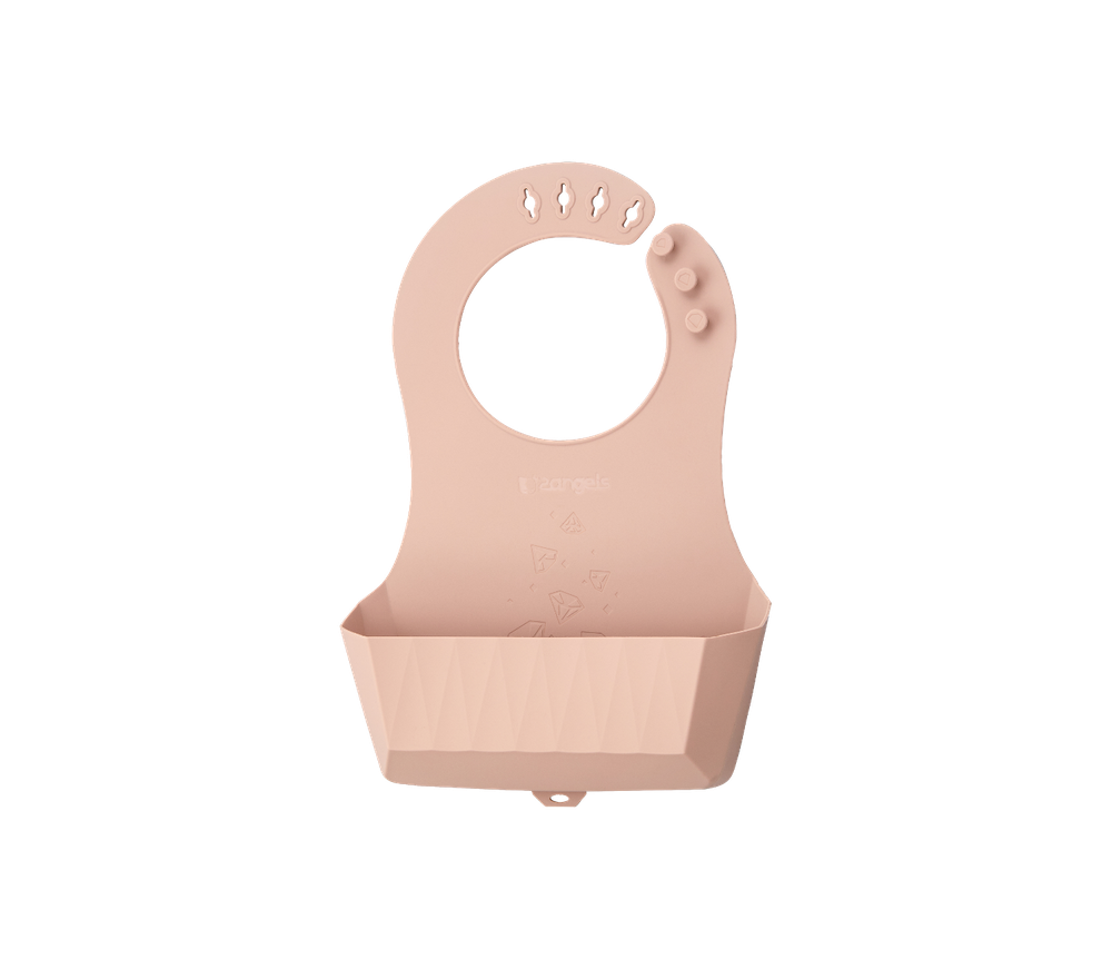 矽膠鑽石圍兜-拿鐵