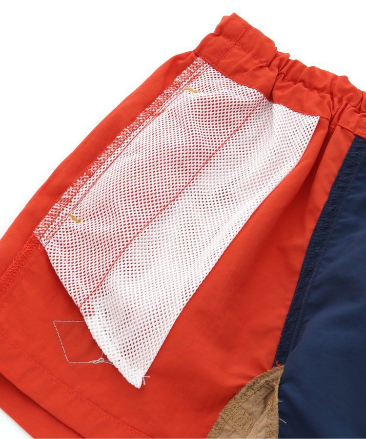 日本 BREEZE - 水陸二用百搭logo裝飾短褲-寶石綠