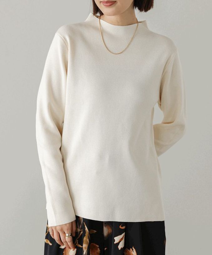 日本 Bab - 俐落感簡潔小立領針織上衣-草綠