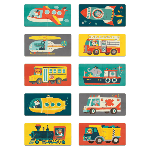 美國 mudpuppy - 配對拼圖系列-小小動物-20片