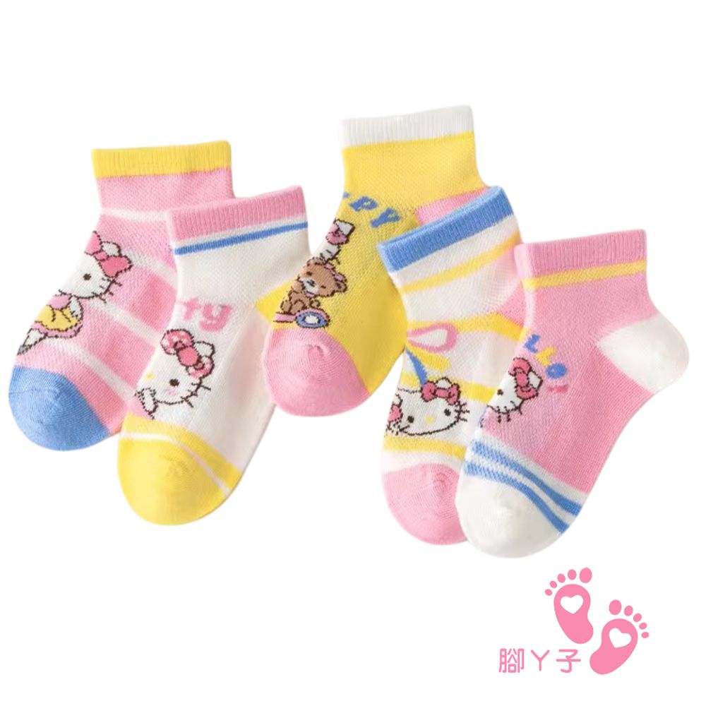 幼/兒童透氣網眼襪 童襪 襪子 棉襪 兒童襪-Hello Kitty