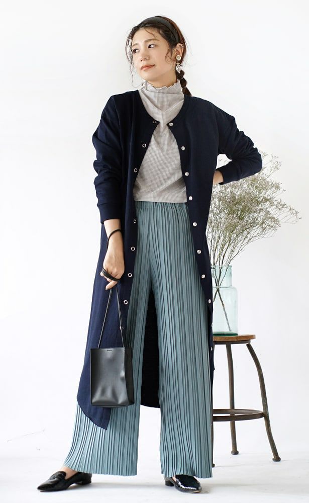 日本 zootie - 微透感木耳領格紋長袖內搭-米杏