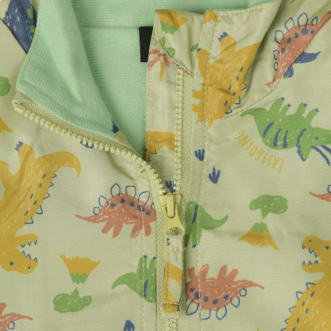 akachan honpo - 防風外套-恐龍-綠色