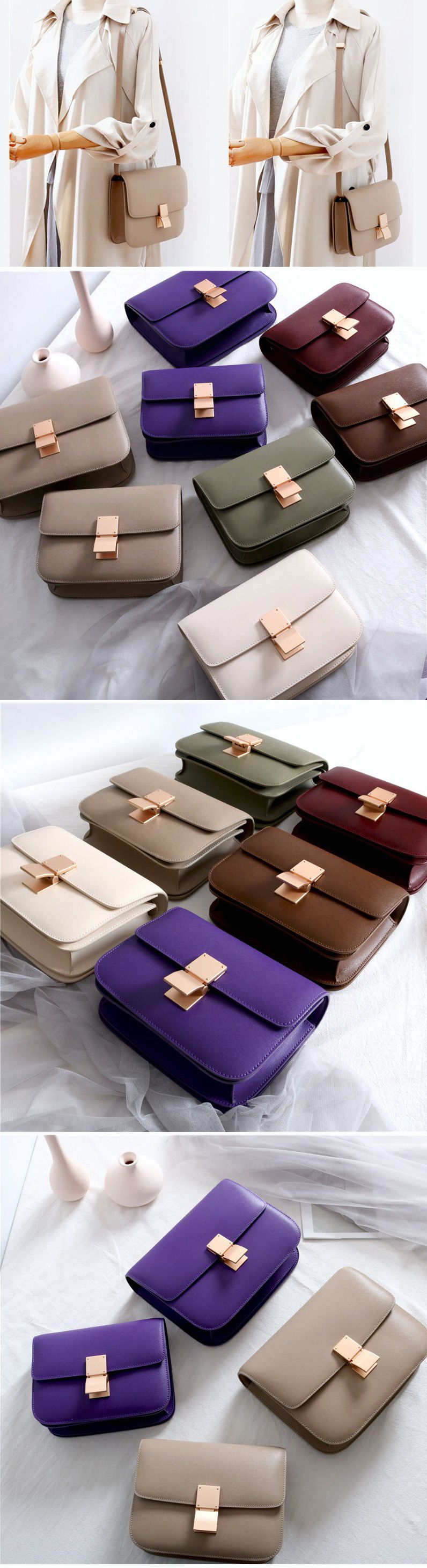 磨砂啞金真皮女包-裸粉色