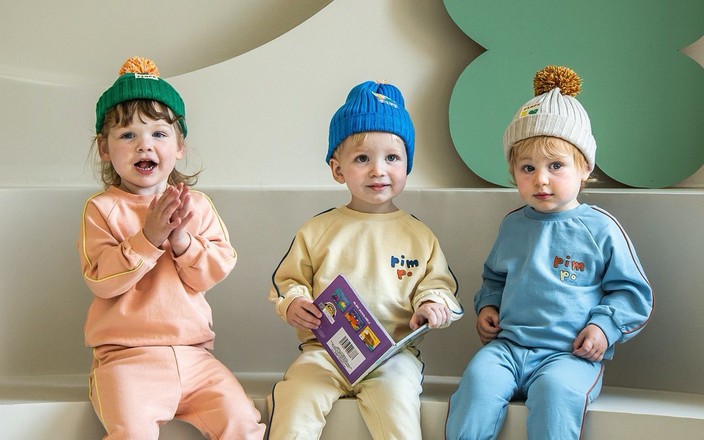 韓國 Pimpollo - DAISY印花內裡磨毛洋裝-乾燥玫瑰粉