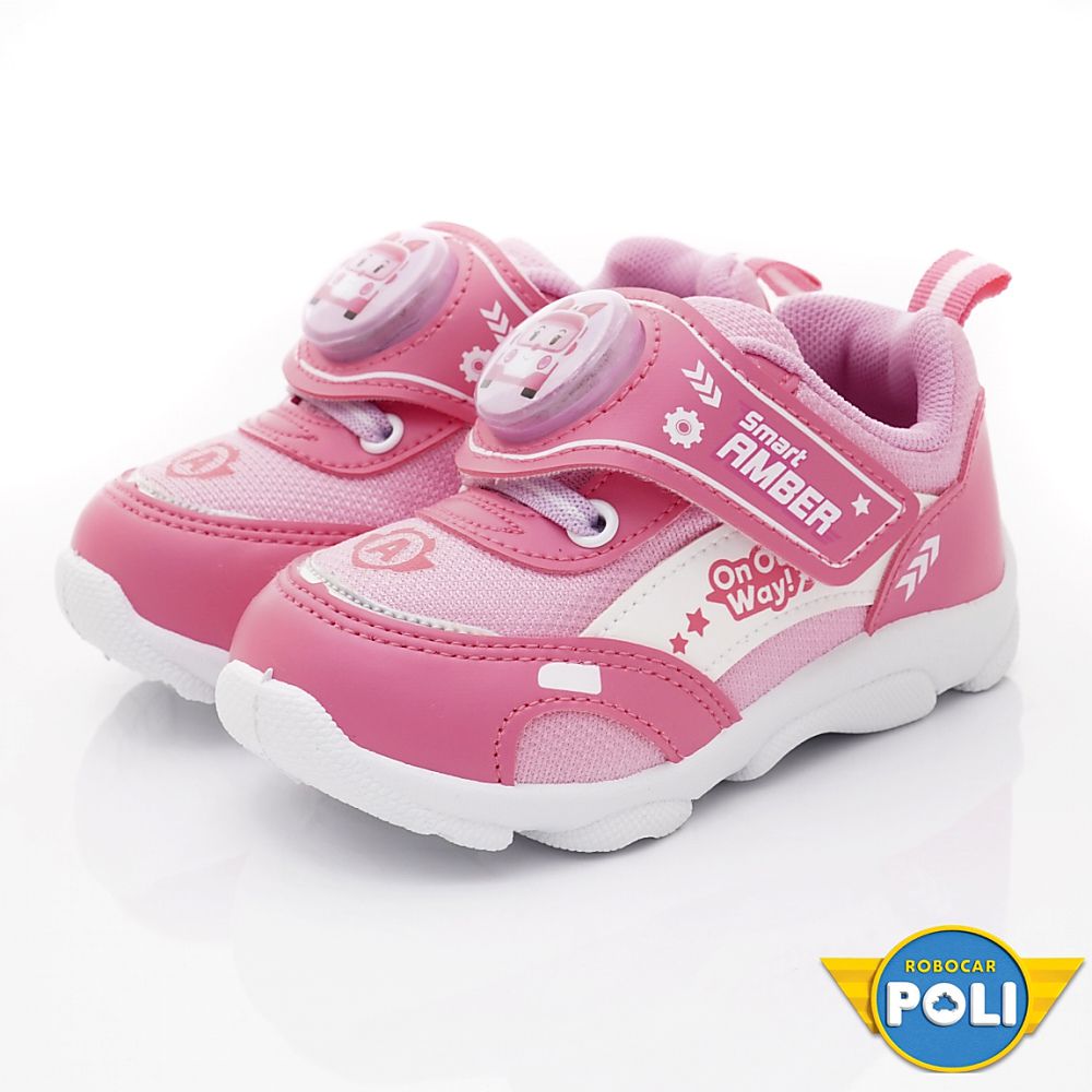 POLI電燈運動鞋-POKX34123粉(中小童)-運動鞋-粉