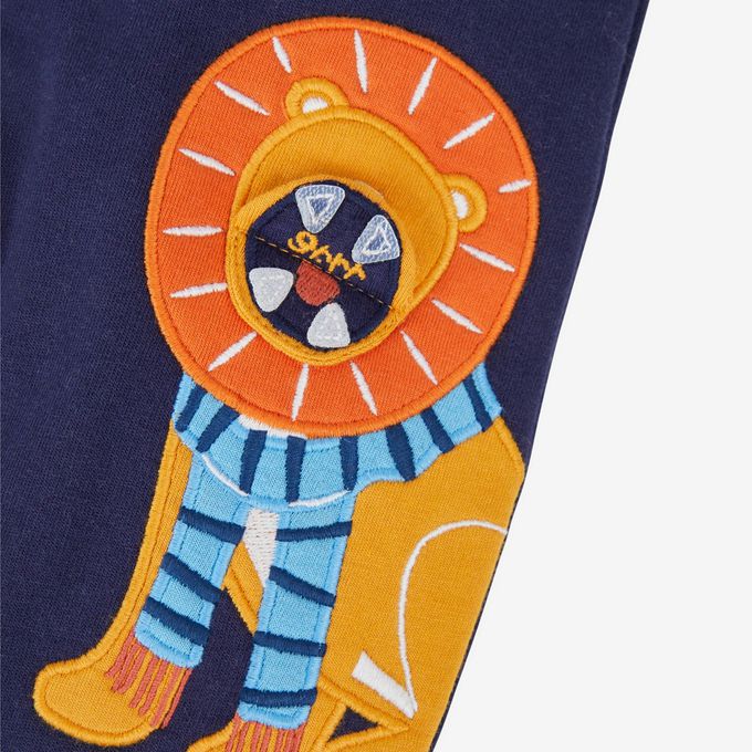 英國 JoJo Maman BeBe - 幼/兒童超優質秋冬100%純棉長褲-獅子