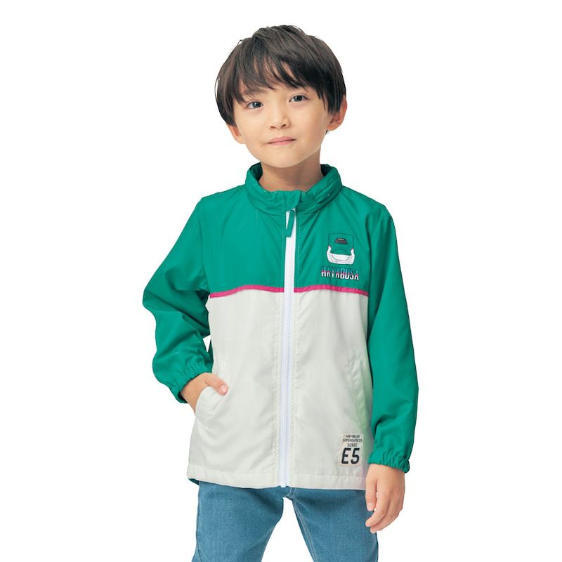 日本千趣會 - (JR新幹線)撞色防風外套(帽子可收納)-923-黃