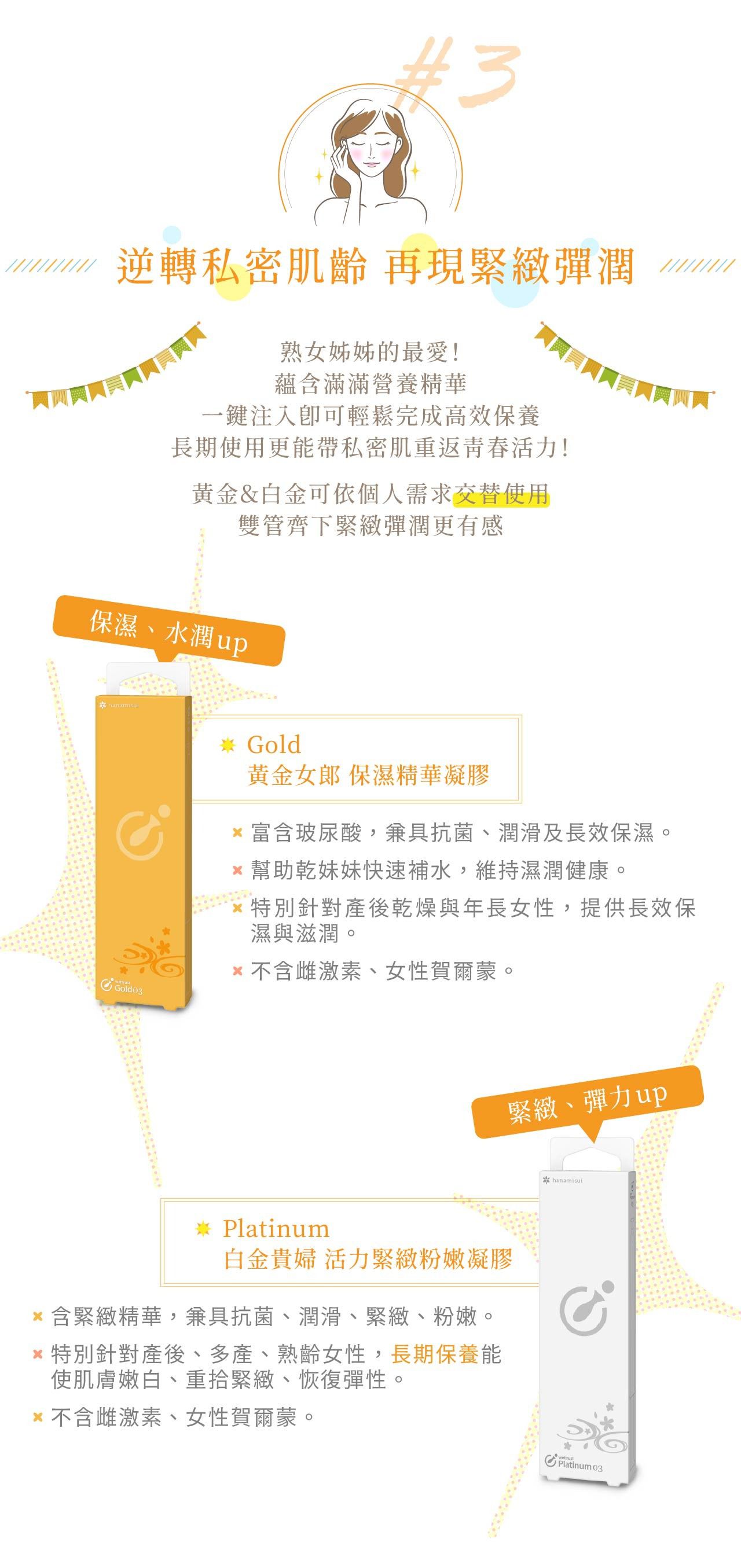 告別私密困擾【花美水hanamisui】水性保濕凝膠