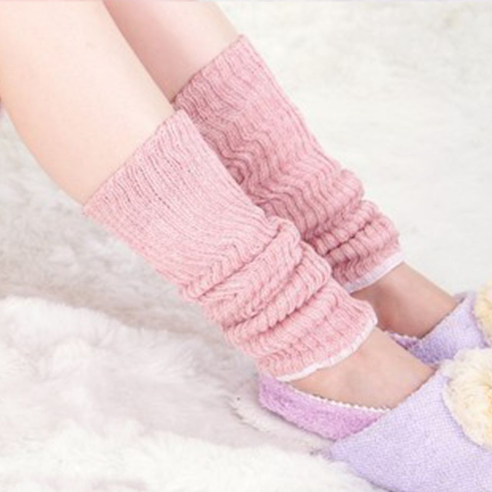 日本女裝代購 - 日本製 保暖襪套(絲綢添加)-長度38cm-雜粉 (F)