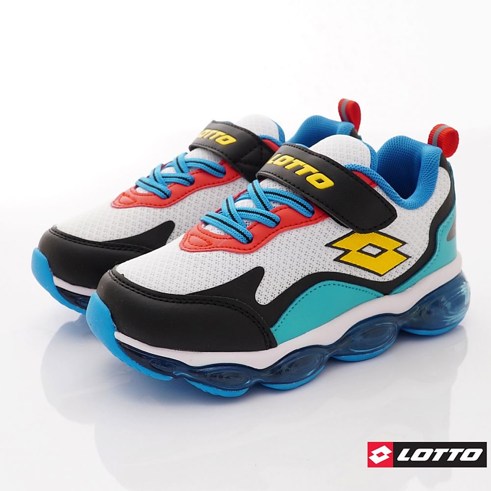 LOTTO樂得 - 樂得-氣墊避震跑鞋款-(中大童段)-運動鞋-白黑綠