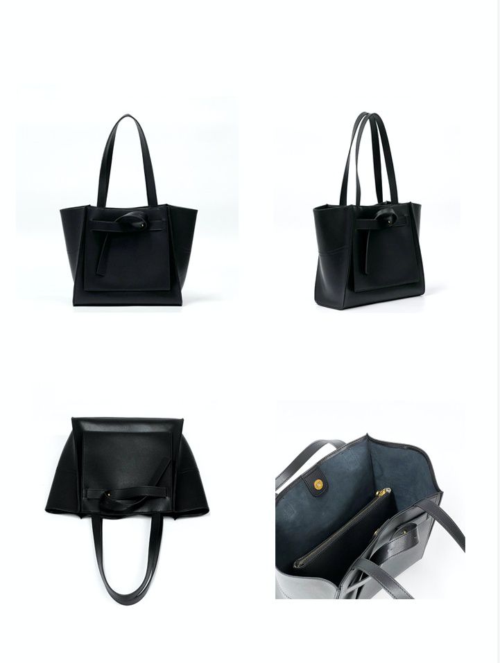 真皮簡約大容量單肩子母包/托特包-含小收納包-奶茶色 (30x12x28cm)