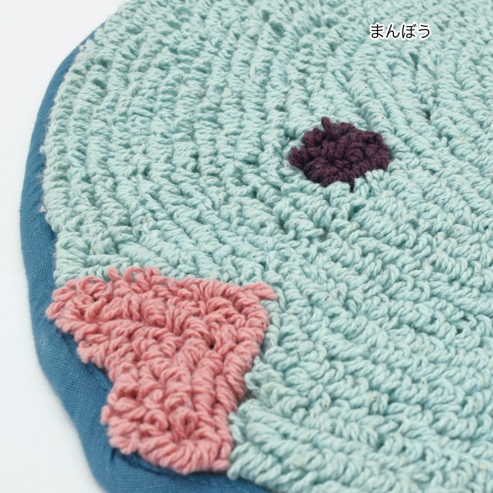 日本 TOMO - 可愛動物地墊/腳踏墊-翻車魚 (約51x44cm)