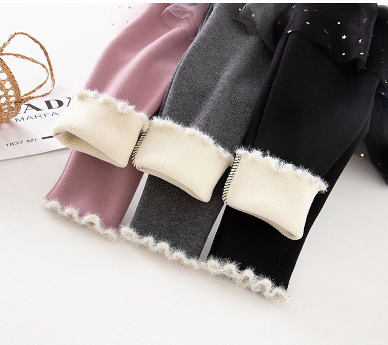 FANMOU - 加絨網紗亮片褲裙-星星月亮-灰色