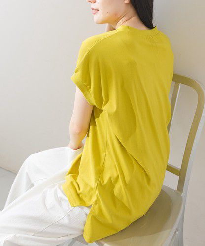 日本 Bou Jeloud - 100%純棉透氣簡約短袖上衣-焦糖橘