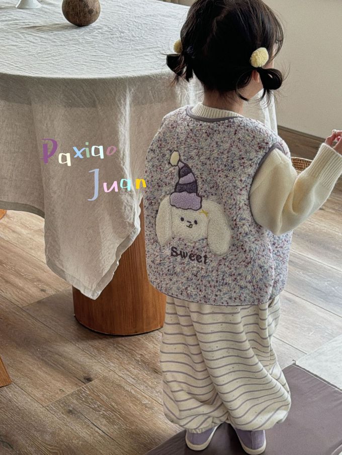 羔羊絨可愛動物保暖舒適小背心