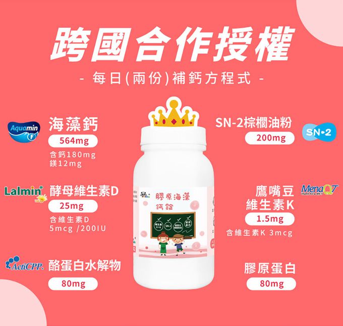 鑫耀生技Panda - 膠原海藻鈣錠+蔬果綜合維他命嚼錠