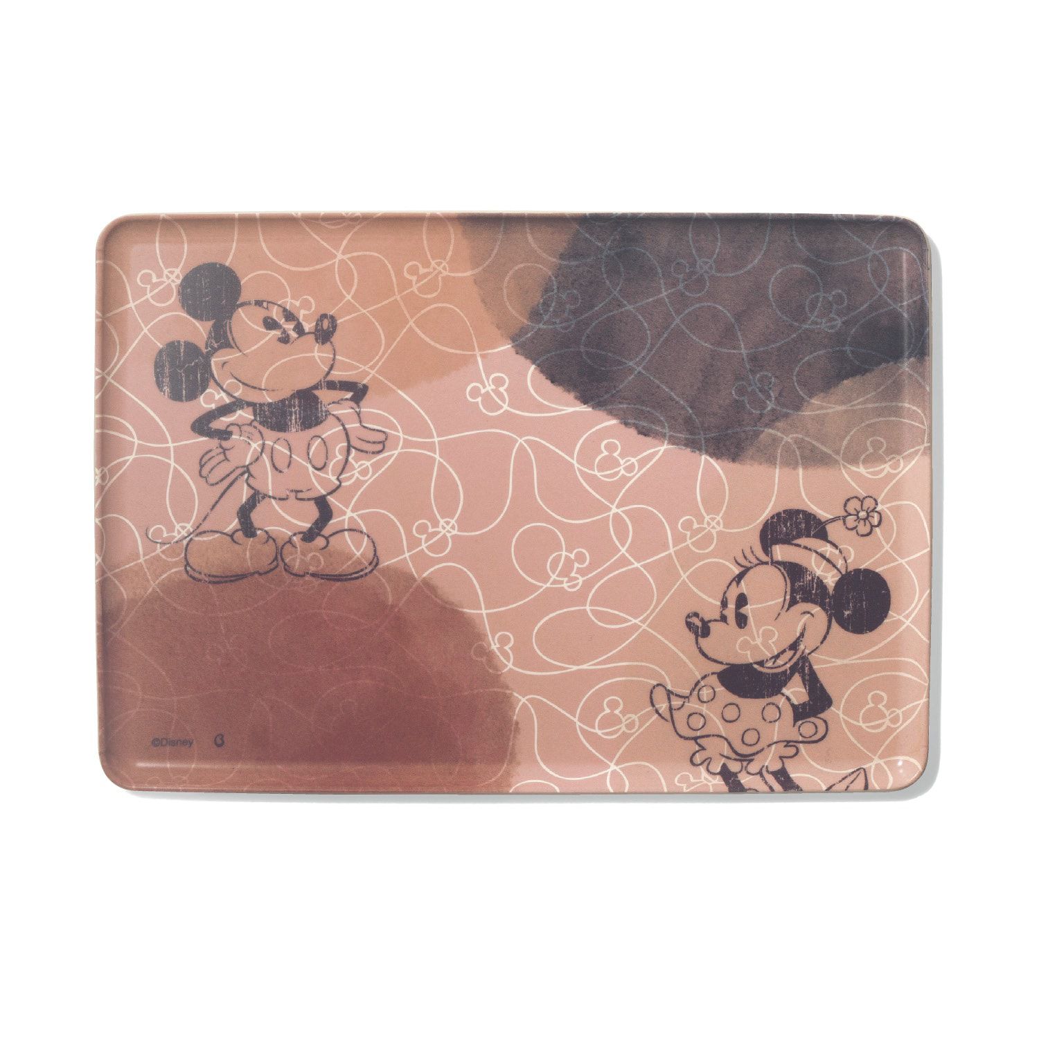 日本千趣會 - 日本製 迪士尼托盤(防滑加工)-維尼-黃藍格紋 (36x25x1.2cm)