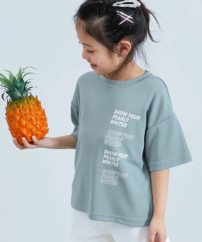 日本 devirock - 涼感速乾網眼 超舒適短袖上衣-英文logo-亮綠