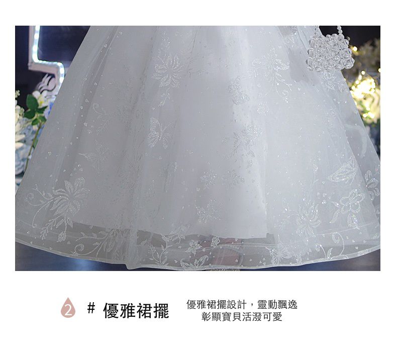 公主風卡肩短袖禮服-小圓擺款-香檳色