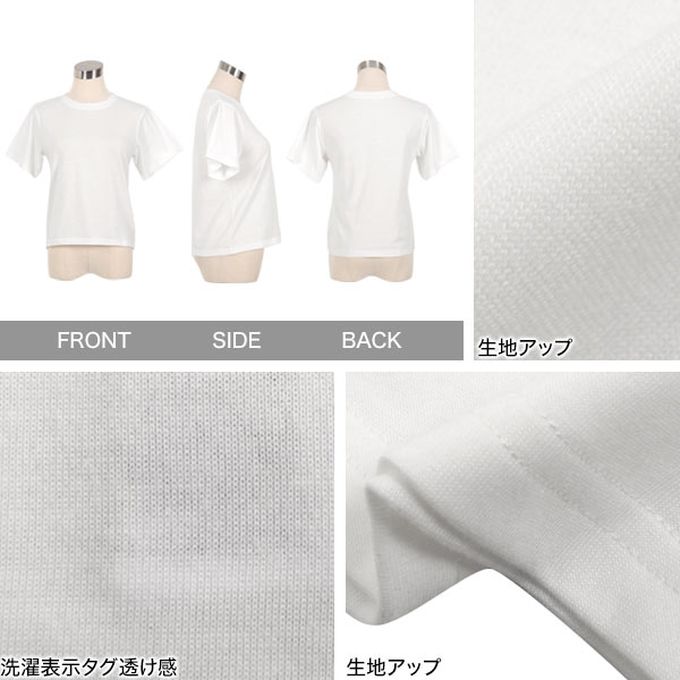 日本 Kobe Lettuce - 抗透汗機能 圓領短袖T恤-白