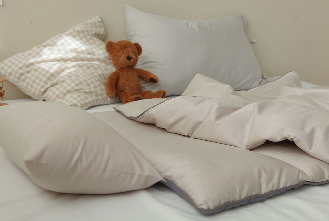 韓國 Prielle - 雙面可睡四季睡袋-杏-附防水睡袋收納袋