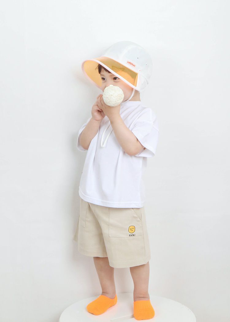 韓國 Babyblee - 抗UV遮陽板遮脖防曬帽-粉紅 (頭圍：L(50-54cm))