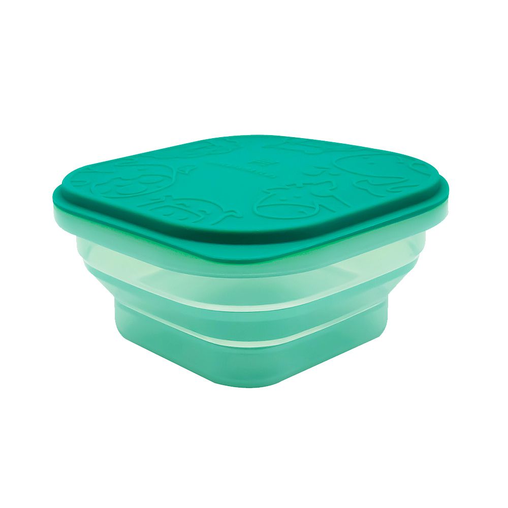 MARCUS＆MARCUS - 果凍矽膠摺疊保存盒-綠