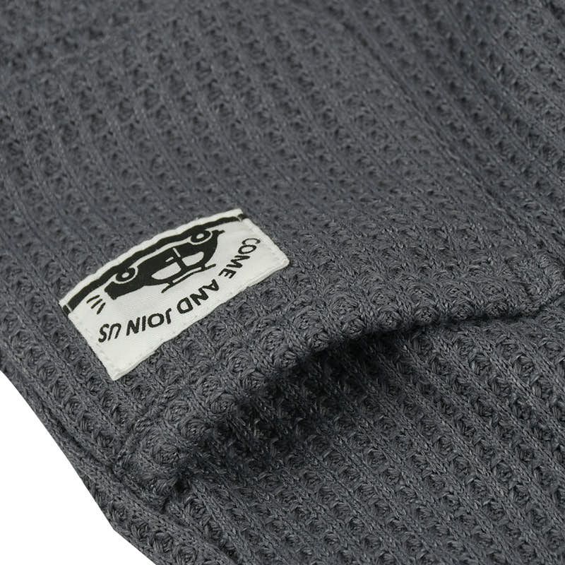 akachan honpo - 短褲 華夫格-深灰色