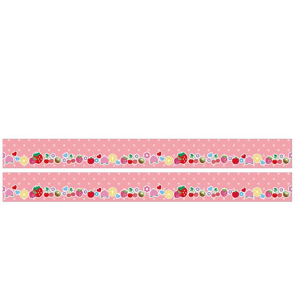 akachan honpo - 棉布膠帶15mm-水果