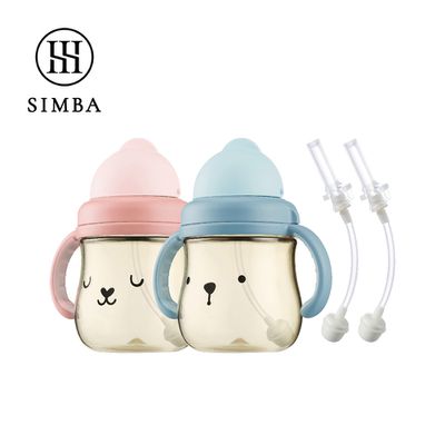 Simba 小獅王辛巴 - 雙倍好樂飲！不缺水兩支接力組-悠悠粉/安安藍