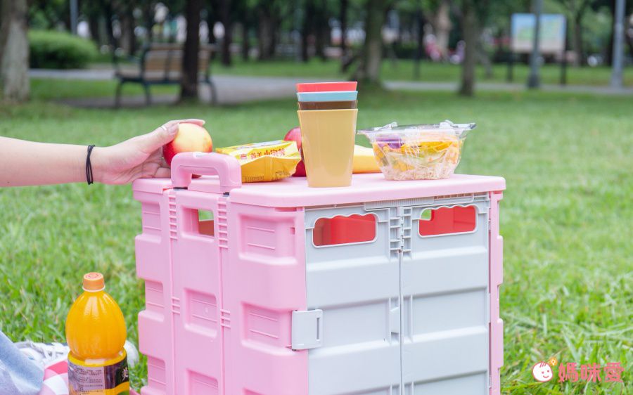 韓國 Damda - 購物車-57L/承重30kg-天藍+黃-42X36.5x40cm