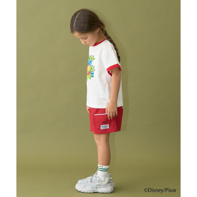 日本 b-ROOM - 聯名限定 短袖上衣-可愛三眼怪-白x黑