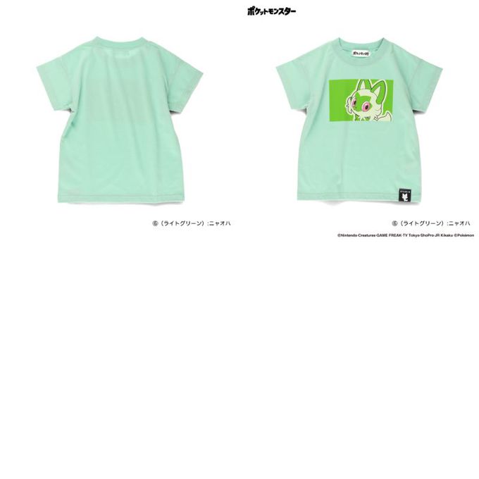 日本 BRANSHES - [限量]寶可夢印花短袖上衣-謎擬Q-炭灰