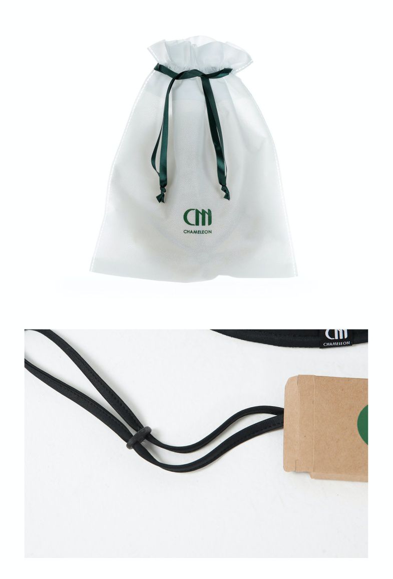 韓國 CHAMELEON - UPF50+防曬板鴨舌帽(含遮脖巾)-白