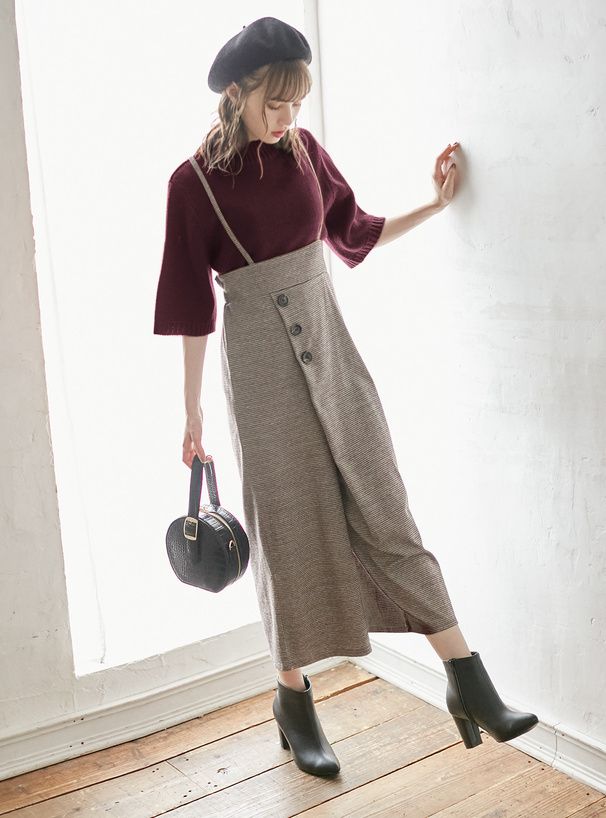 日本 GRL - 百搭立領針織短袖上衣-天藍 (F)