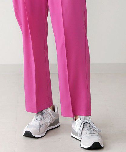 日本 Bou Jeloud - 俐落簡約美腿西裝褲-桃粉