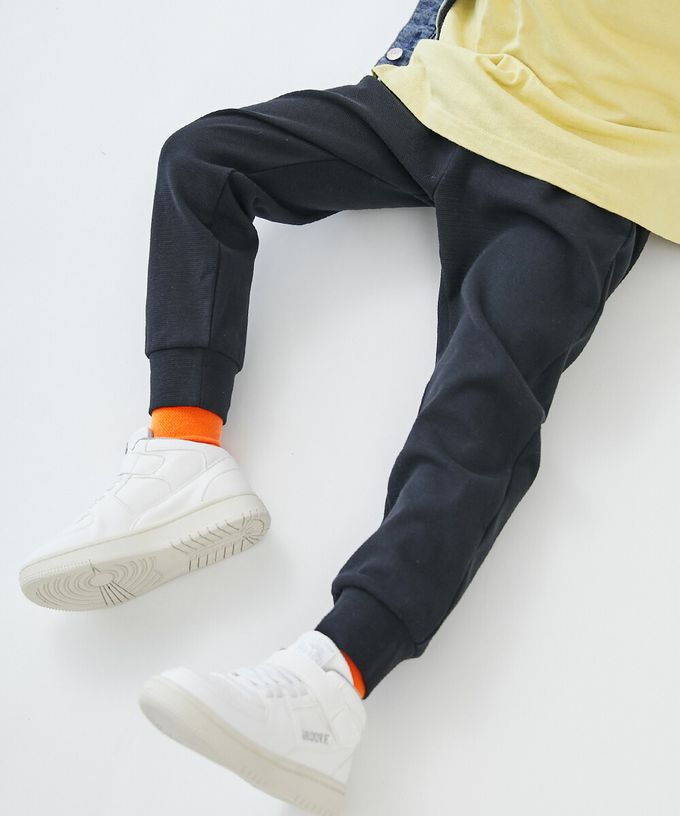 日本 devirock - [熱銷定番] 超彈力抗毛球縮口長褲-黑