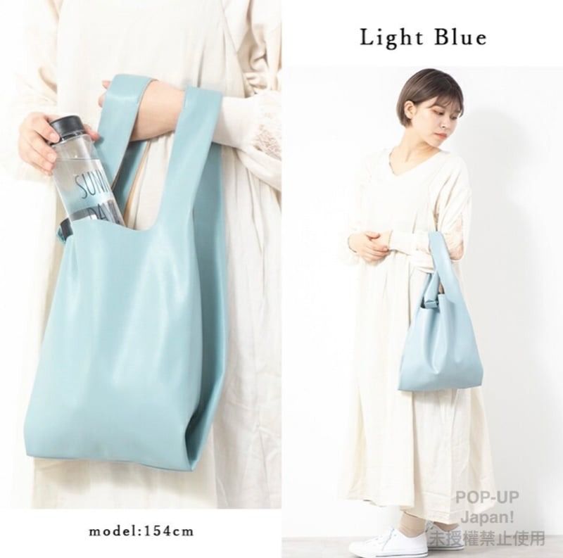 日本 Anello - ALTON超輕量仿皮折疊收納包-銀-170g