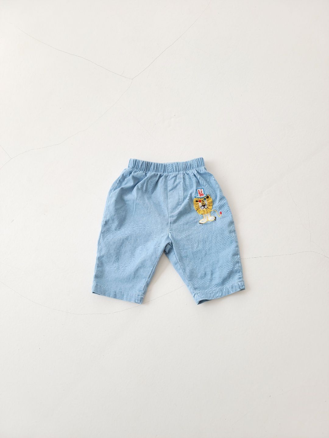 韓國 Mimico - 刺繡獅子王牛仔褲