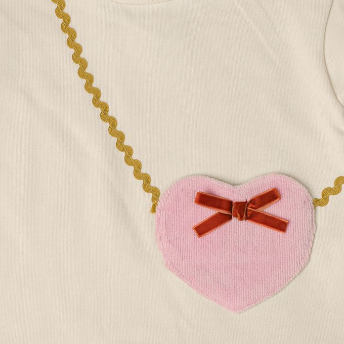 akachan honpo - 長袖洋裝-小包包-象牙白色