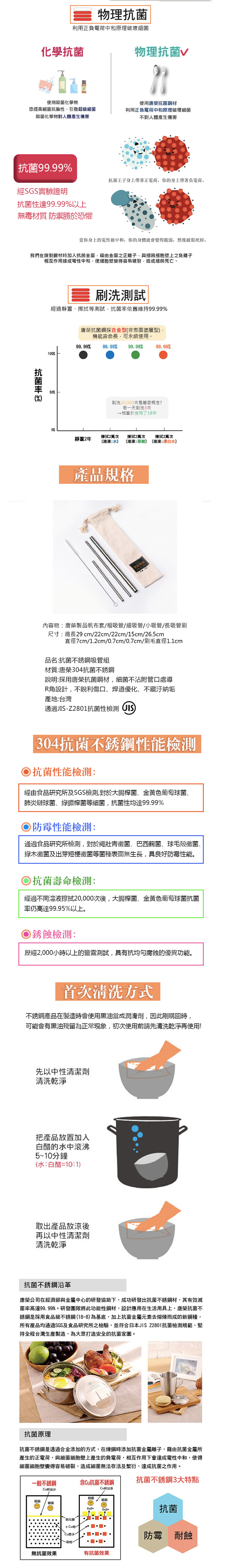 唐榮抗菌 - 抗菌吸管組