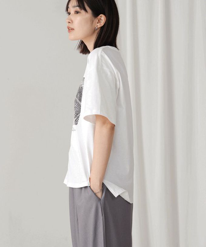 日本 Bab - 100%棉 清新夏日樹葉印花T恤-黃