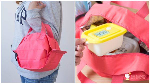 日本 MARNA - Shupatto 秒收簡易保冷購物袋-沈穩藍 (S(27x20cm))-耐重3kg / 6L